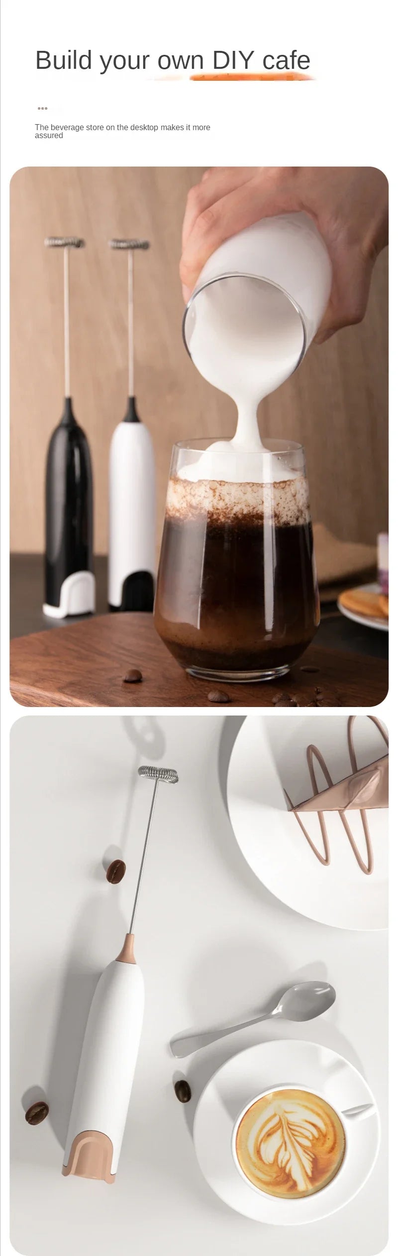 Milk Frother — Café-Quality Foam at Home