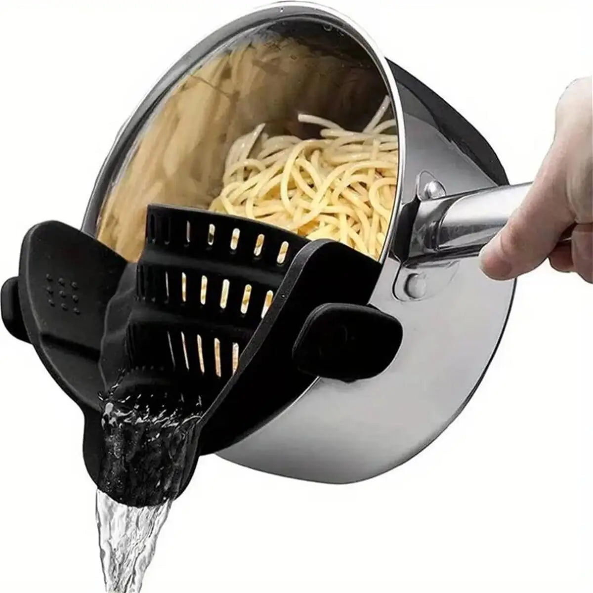 Clip-On Pot Strainer — Drain in Seconds