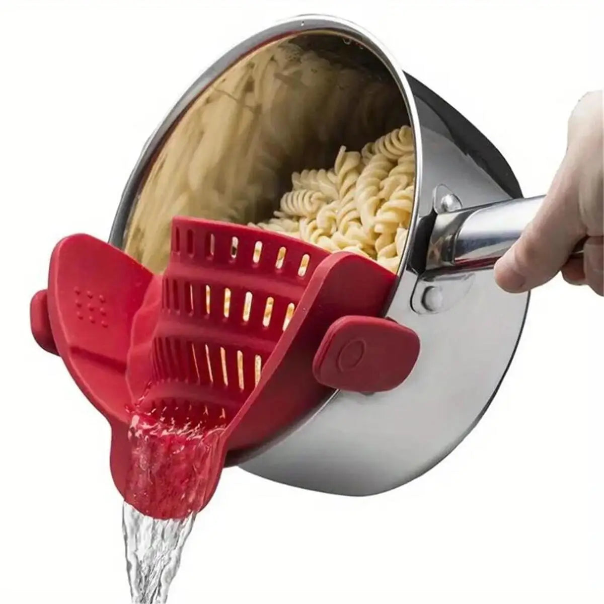 Clip-On Pot Strainer — Drain in Seconds