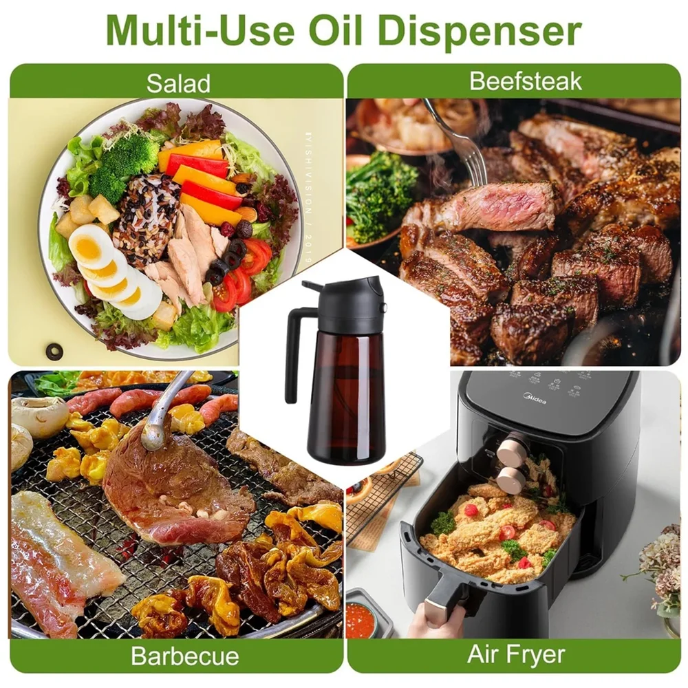 2-in-1 Oil Sprayer — Spray or Pour with Precision