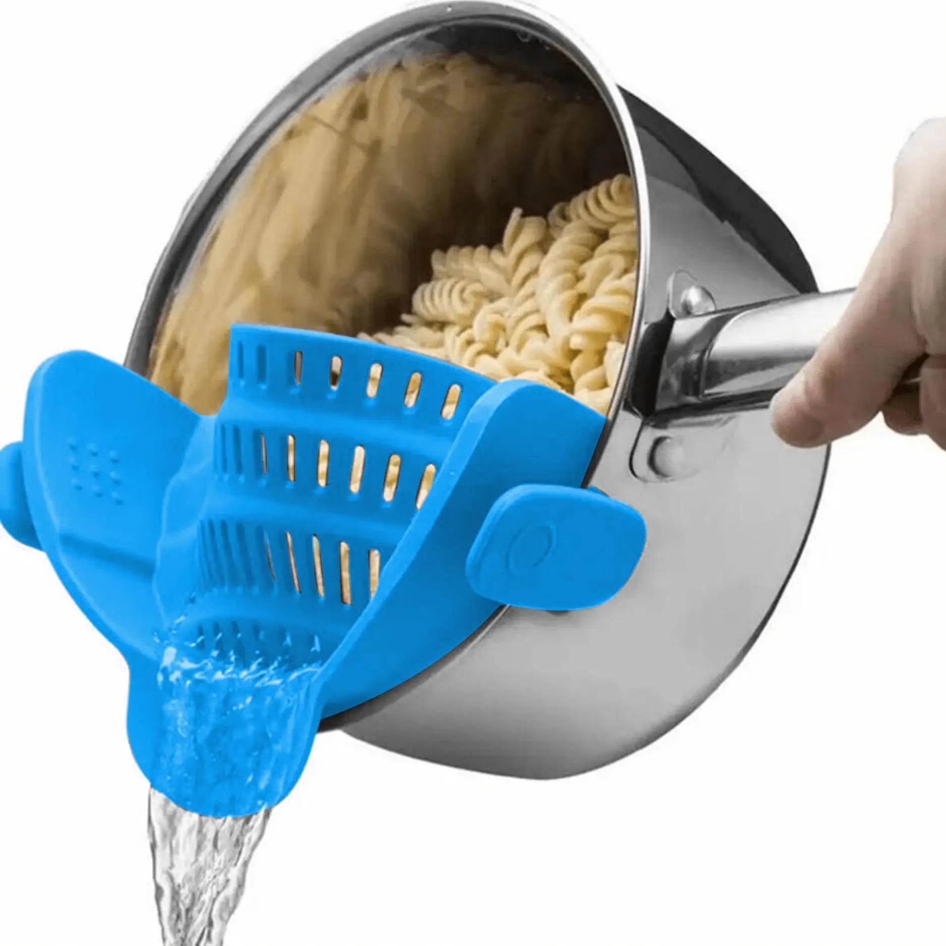 Clip-On Pot Strainer — Drain in Seconds