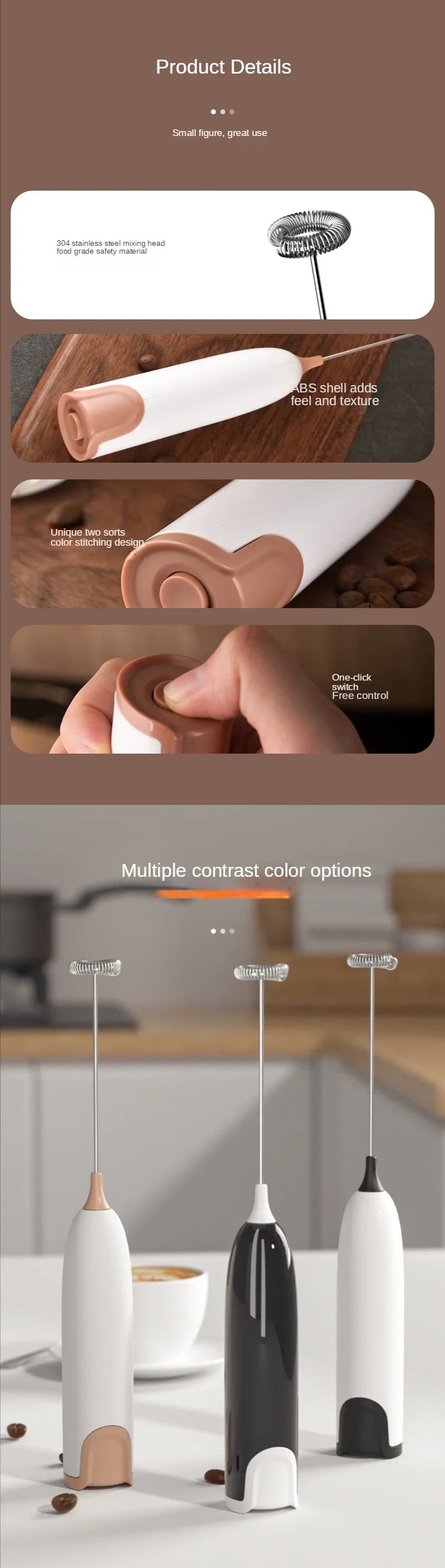 Milk Frother — Café-Quality Foam at Home