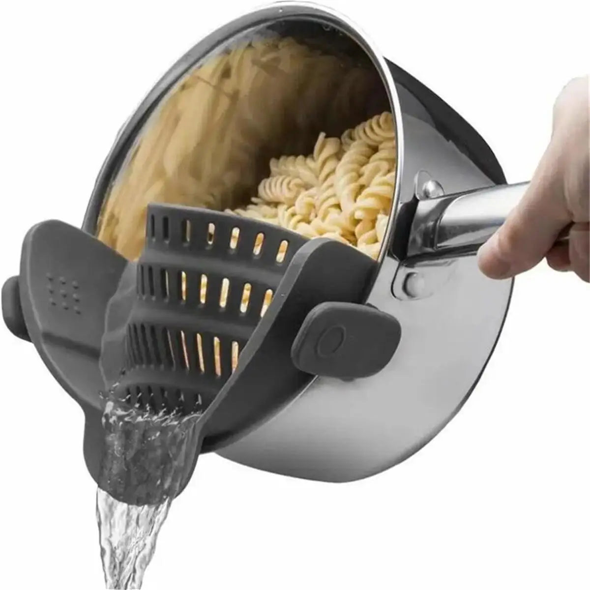 Clip-On Pot Strainer — Drain in Seconds