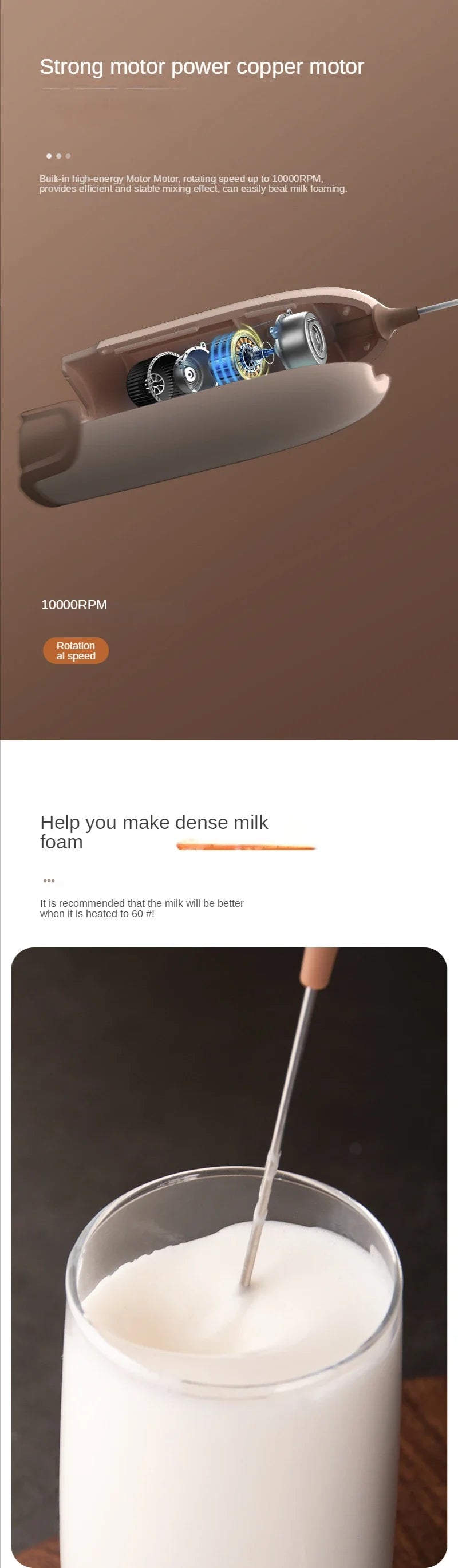 Milk Frother — Café-Quality Foam at Home