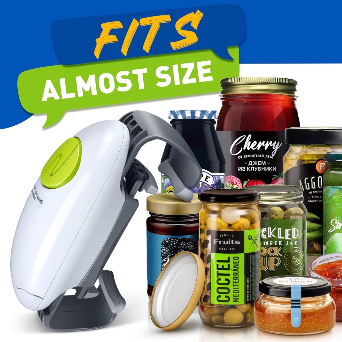 Electric Jar Opener — No Twist Required